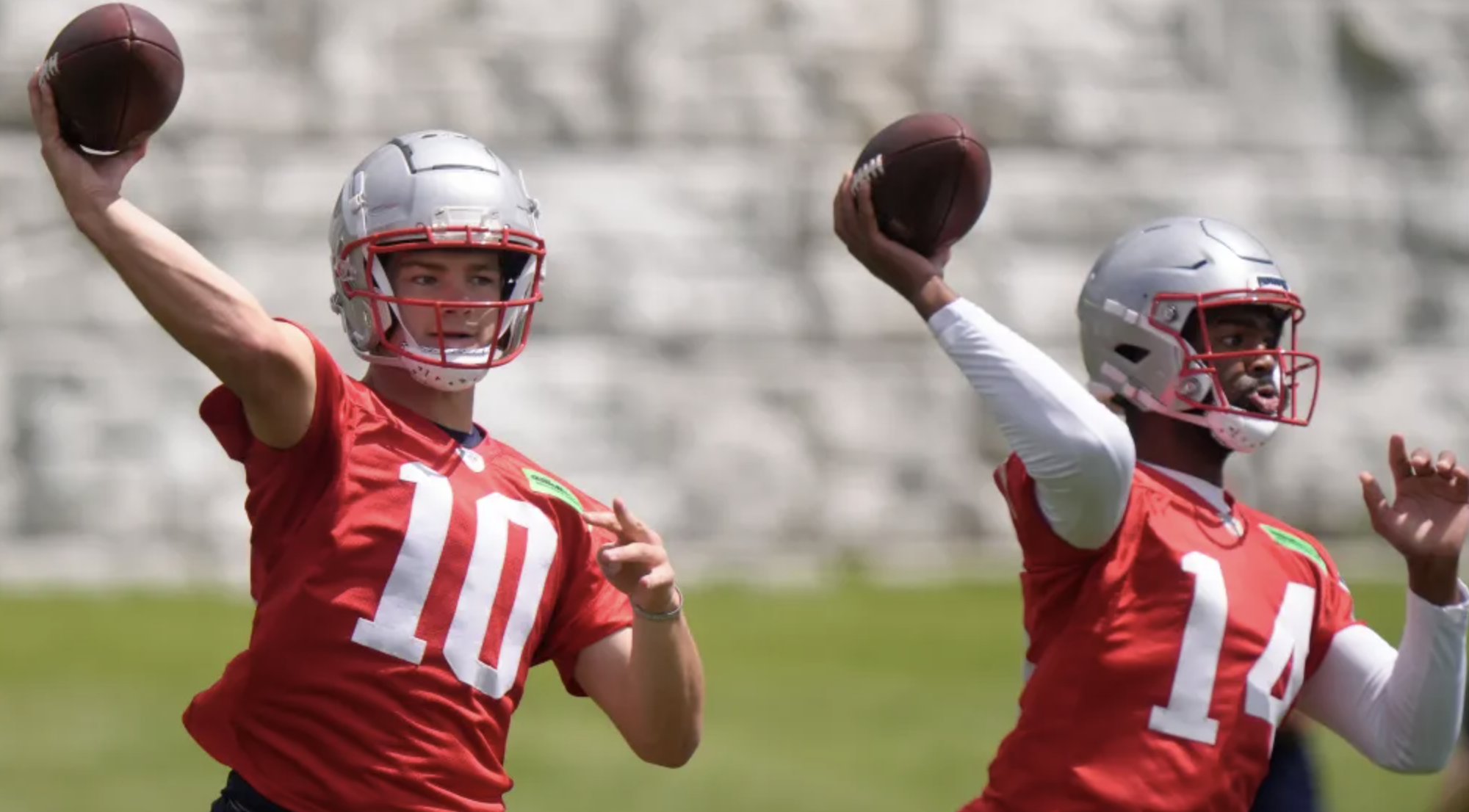 Drake Maye, Jacoby Brissett